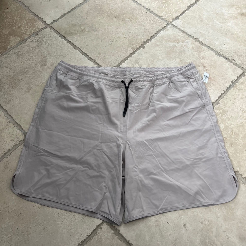 NWT Old Navy Men XXXL Tall StretchTech Rec Swim-to-Street Shorts Gray 7in inseam